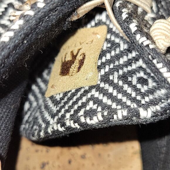 Patara Taj Black Nomad Geometric Lace Up Shoes Mens Size 8 - Picture 7 of 10